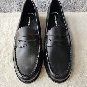 NEW Nunn Bush Men's Noah Moc Toe Penny‎ Loafers Leather Shoes Size 11.5M Black